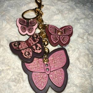 Authentic Coach leather bag charm!